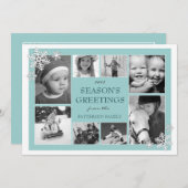 Joyeuses fêtes Snowflakes 8 Cartes photos (Devant / Derrière)