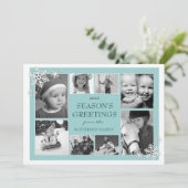 Joyeuses fêtes Snowflakes 8 Cartes photos (Debout devant)