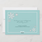 Joyeuses fêtes Snowflakes 8 Cartes photos (Dos)