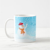 "Joyeuses fêtes" Snowman Mug (Gauche)