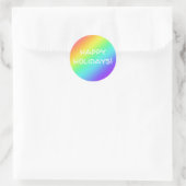 Joyeuses fêtes Stickers Arc-en-ciel Gradient (Sac)
