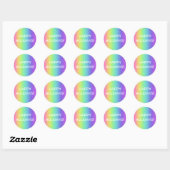 Joyeuses fêtes Stickers Arc-en-ciel Gradient (Feuille)