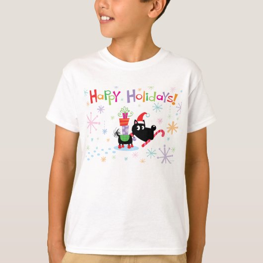 Joyeuses fêtes ! T-shirt chien (Devant)