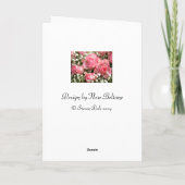 Joyeuses fleurs d'anniversaire | Carte verticale (Dos)