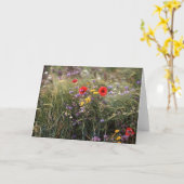 Joyeuses fleurs de carte d'anniversaire (Fleur jaune)