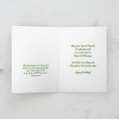 Joyeuses Fleurs de cartes chrétiennes d'anniversai (Intérieur)