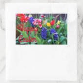 Joyeuses fleurs de printemps de Pâques Stickers #3 (Sac)