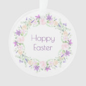 Joyeuses Fleurs violettes et blanches de Pâques (devant)