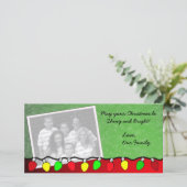 Joyeuses lumières / Carte de voeux photo (Debout devant)