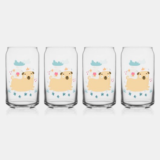 Joyeuses Lunettes Puggy (Dos)