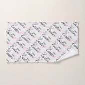 Joyeuses Oreilles de lapin de Pâques (Serviette à main)