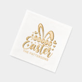 Joyeuses Oreilles de lapin de Pâques Nom personnal (Gauche)