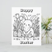 Joyeuses pages de coloriage de Pâques (Debout devant)