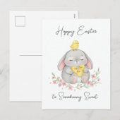 Joyeuses Pâques à Somebunny Sweet Carte de Pâques (Devant / Derrière)