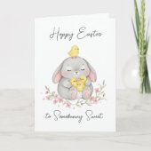 Joyeuses Pâques à Somebunny Sweet Carte de Pâques (Devant)