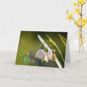 Joyeuses Pâques à vos proches ! Carte (Fleur jaune)
