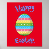 Joyeuses Pâques avec affiche d'œuf (Devant)