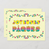 Joyeuses Pâques Briefkaart (Voorkant / Achterkant)
