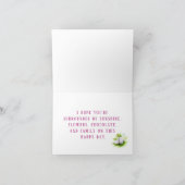 Joyeuses Pâques Carte de vacances pliée pour photo (Intérieur)