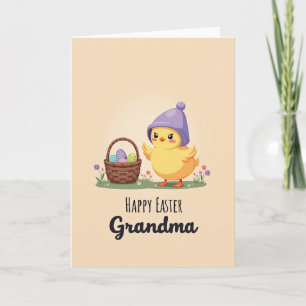 Joyeuses Pâques Carte de vœux à Grand-mère