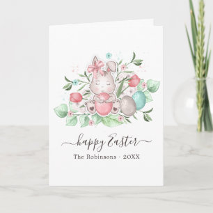 Joyeuses Pâques Carte de Vœux Familiale Photo