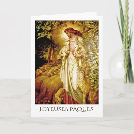 Joyeuses Pâques. Cartes de Pâques en français (Devant)
