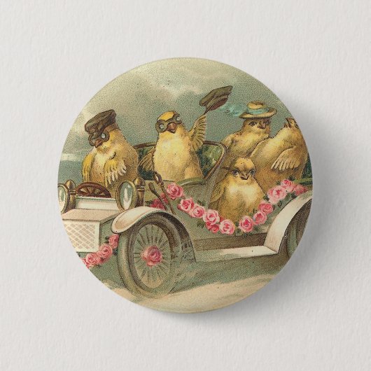 Joyeuses Pâques Cute Easter Ronde Button 5,7 Cm (Voorkant)