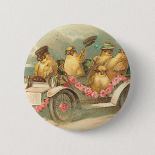 Joyeuses Pâques Cute Easter Ronde Button 5,7 Cm