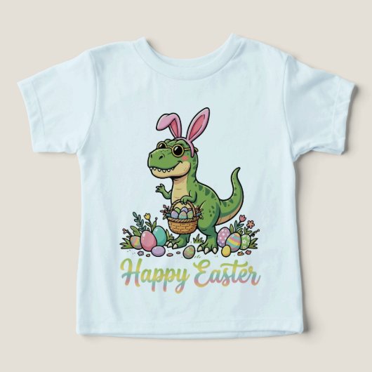 Joyeuses Pâques Dinosaure Lapin Mignon Dino (Design Recto)