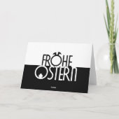 Joyeuses Pâques élégantes pour vos proches ! Carte (Dos)