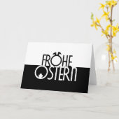 Joyeuses Pâques élégantes pour vos proches ! Carte (Fleur jaune)