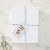 Joyeuses Pâques Étiquette Cadeau Lapin (Avec de laficelle)