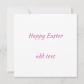 Joyeuses Pâques image de carte de Pâques (Dos)