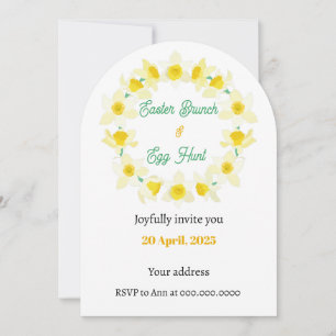 Joyeuses Pâques. Invitation