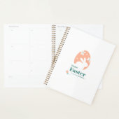 Joyeuses Pâques – Lapin & Œuf Décor Floral (Devant avec enveloppe)