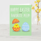 Joyeuses Pâques Ma Carte de Poussin Préféré (Fleur jaune)
