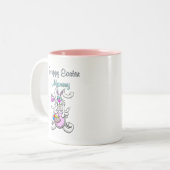Joyeuses Pâques Maman Mug Bicolore (Devant gauche)