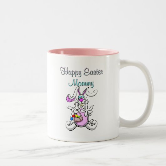 Joyeuses Pâques Maman Mug Bicolore (Droit)