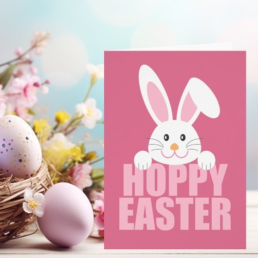 Joyeuses Pâques Mignon Joyeuses Pâques Lapin Carte