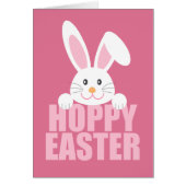 Joyeuses Pâques Mignon Joyeuses Pâques Lapin Carte (Devant)