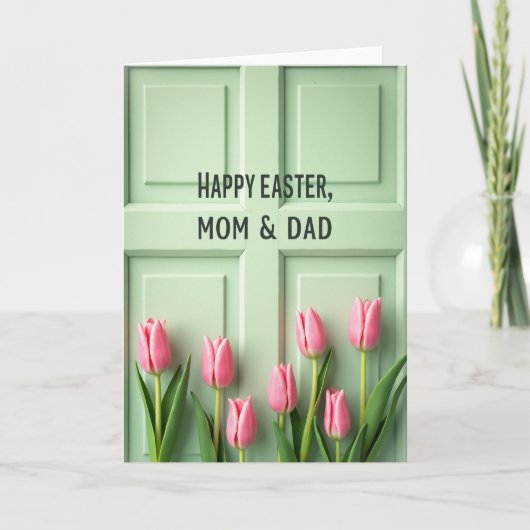 Joyeuses Pâques Parents Carte de Printemps (Devant)