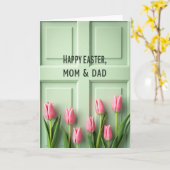 Joyeuses Pâques Parents Carte de Printemps (Fleur jaune)
