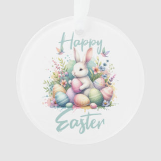 Joyeuses Pâques pastels Lapin de Pâques Œuf aquare