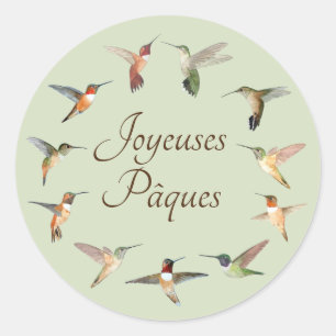 Joyeuses Pâques Ronde Sticker