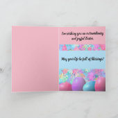 Joyeuses Pâques souhaitent la carte de voeux (Intérieur)