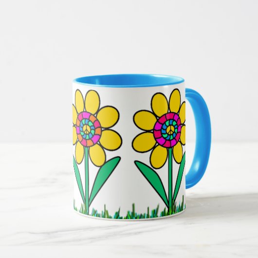 Joyeuses salades de paix Mug (Devant droit)