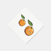 Joyeuses serviettes en papier d'abricot (Coin)