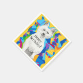 Joyeuses serviettes en papier d'anniversaire (Coin)