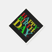 Joyeuses serviettes en papier d'anniversaire (Coin)