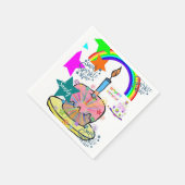 Joyeuses serviettes en papier d'anniversaire (Coin)